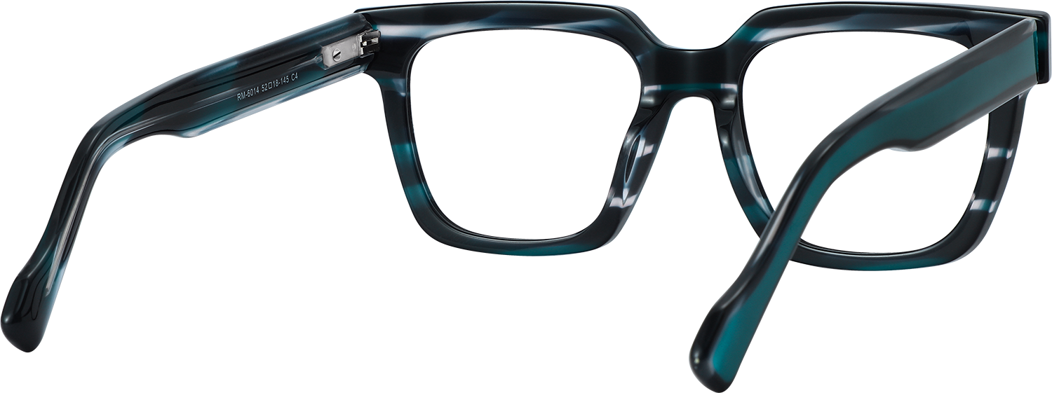 Side view of Fytoo Square Two Tone Acetate Full Rim Eyeglasses