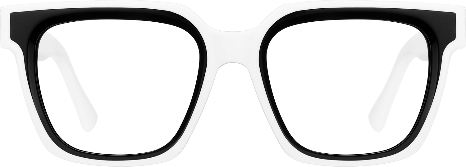 Fytoo Square Two Tone Acetate Full Rim Eyeglasses-image-FT831488-02