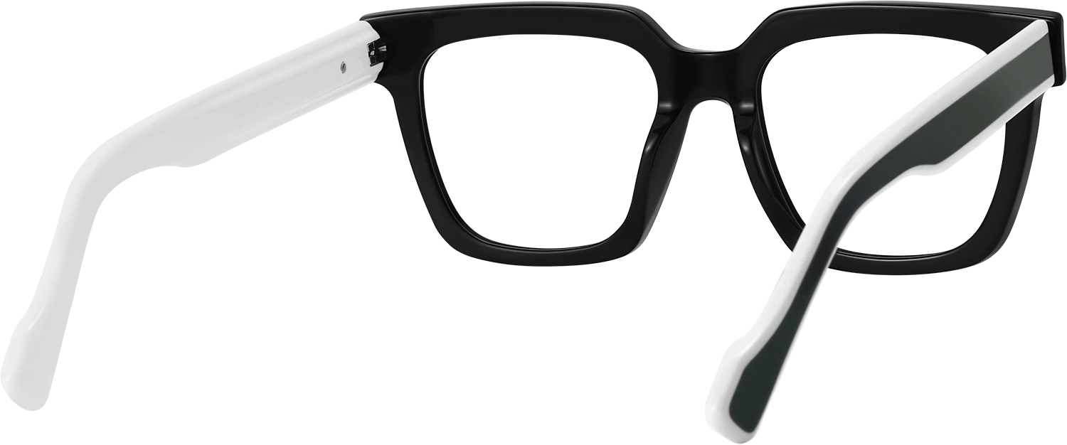 Side view of Fytoo Square Two Tone Acetate Full Rim Eyeglasses