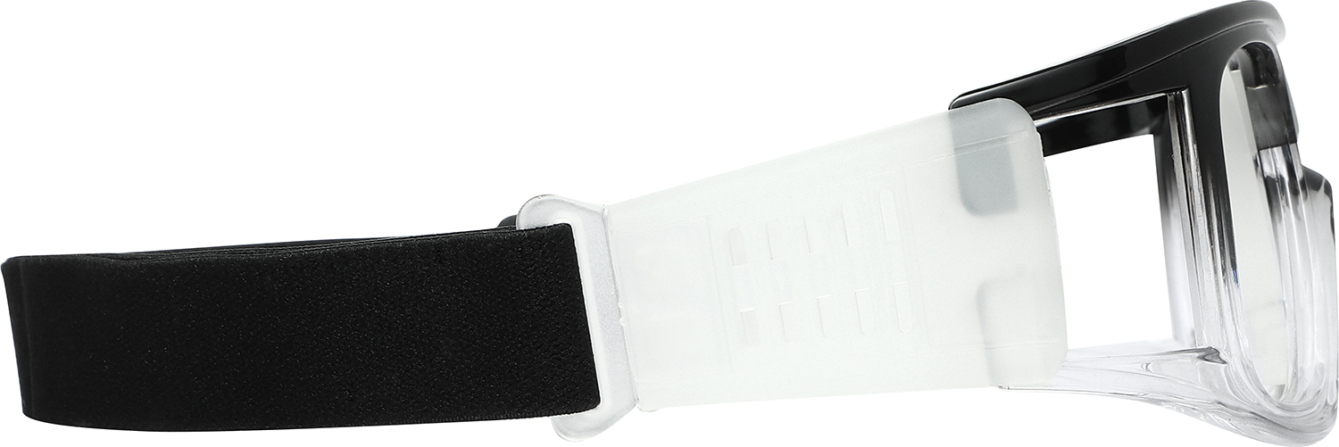 Side view of Fytoo Rectangle Black TR90 Full Rim Eyeglasses