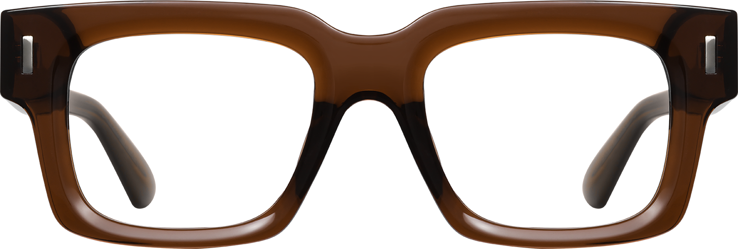Fytoo Square Brown Acetate Full Rim Eyeglasses-image-FT837653-01