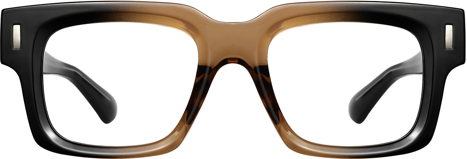 Fytoo Square Two Tone Acetate Full Rim Eyeglasses-image-FT837653-02