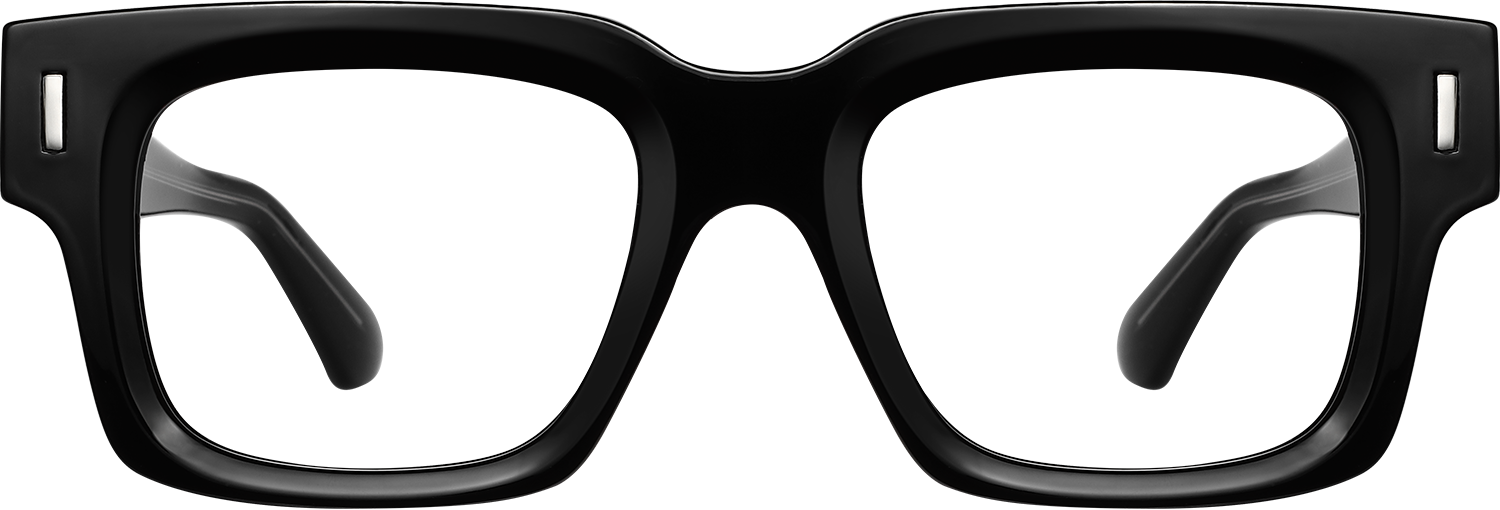 Fytoo Square Black Acetate Full Rim Eyeglasses-image-FT837653-05