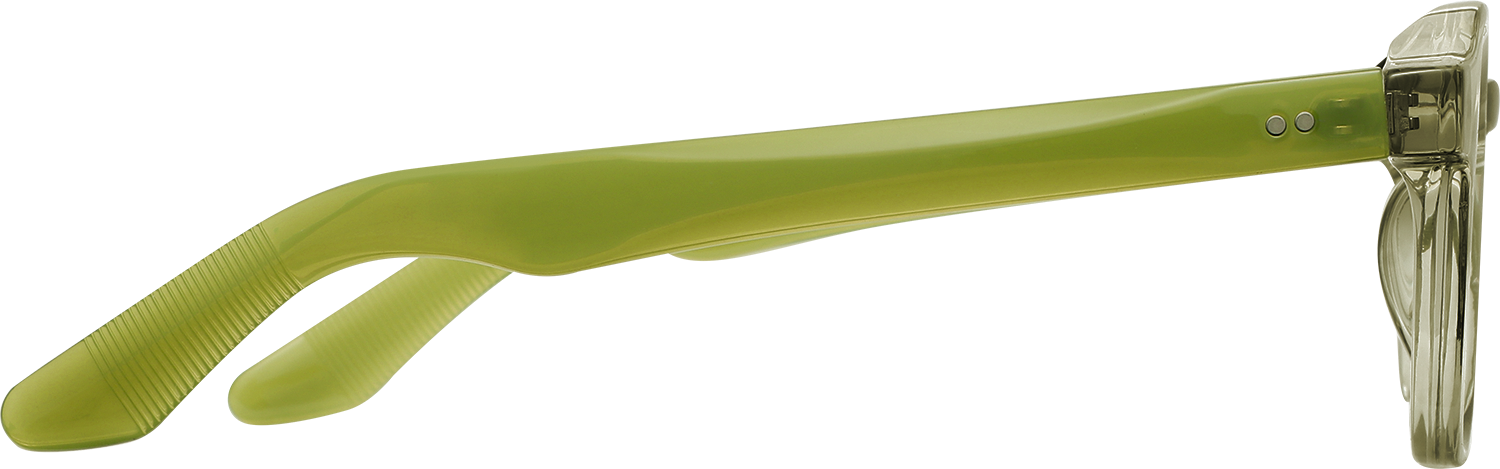 Side view of Fytoo Round Green TR90 Full Rim Eyeglasses