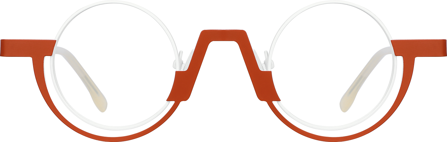 Fytoo Round Red Metal Full Rim Eyeglasses-image-FT838698-09