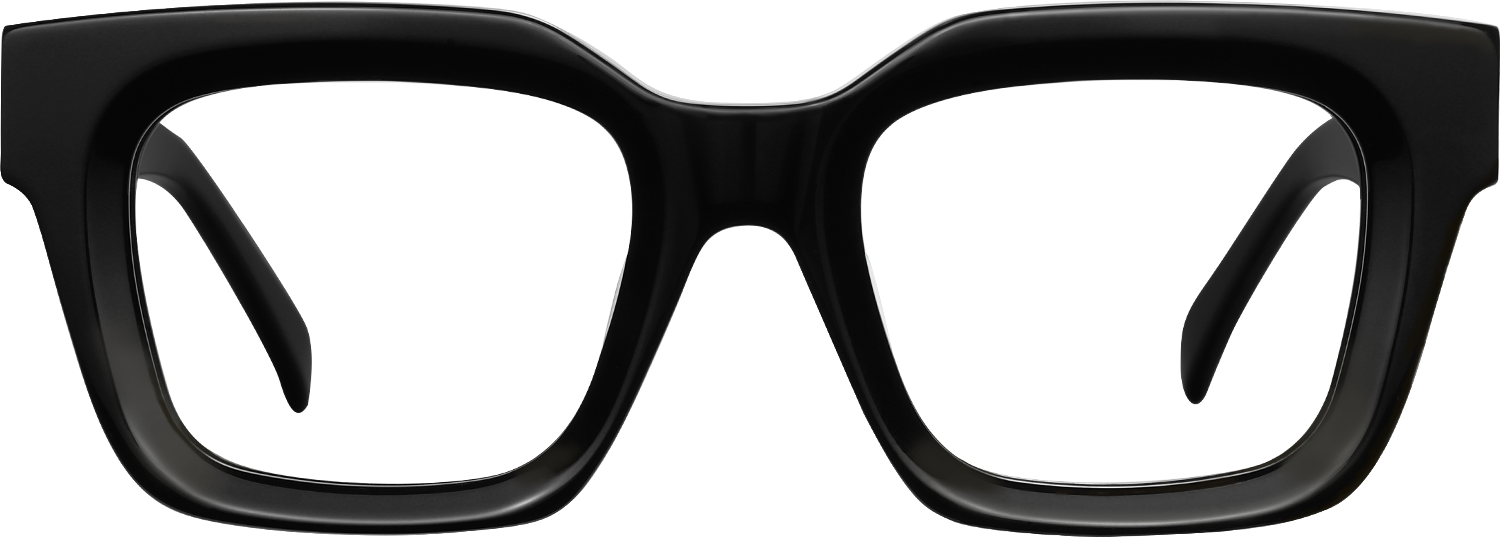 Fytoo Square Black Acetate Full Rim Eyeglasses-image-FT842232-02