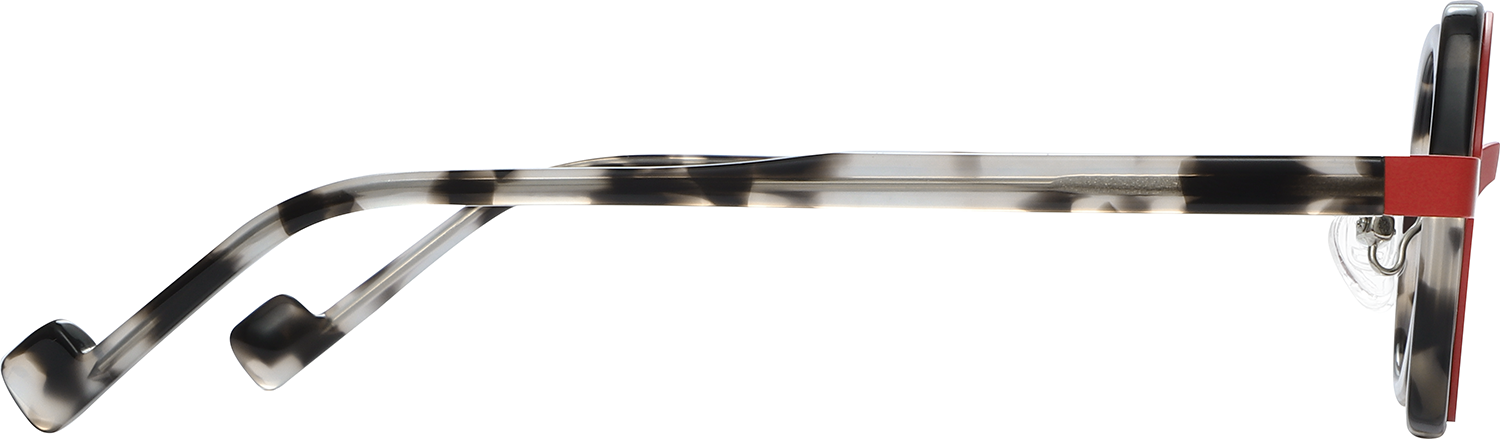 Side view of Fytoo Square Two Tone Acetate Metal Full Rim Eyeglasses