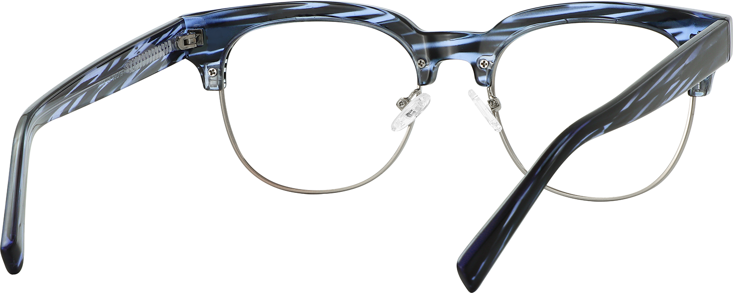Side view of Fytoo Browline Two Tone TR90 Metal Full Rim Eyeglasses