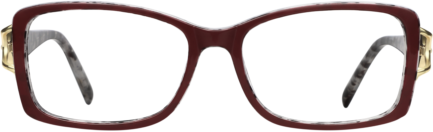 Fytoo Rectangle Red TR90 Full Rim Eyeglasses-image-FT852349-02