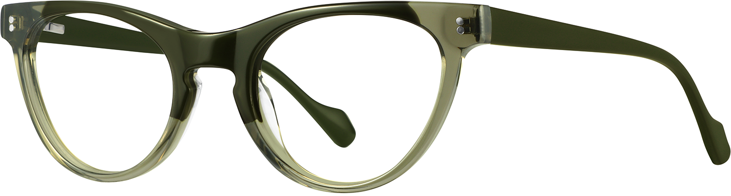 Side view of Fytoo Cateye Green Acetate Full Rim Eyeglasses