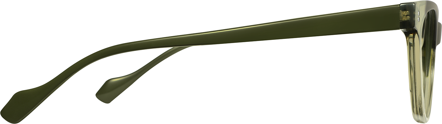 Side view of Fytoo Cateye Green Acetate Full Rim Eyeglasses