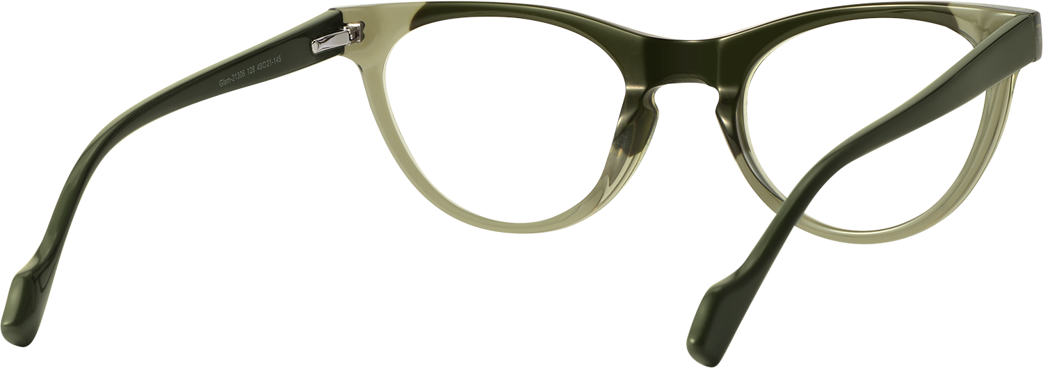 Side view of Fytoo Cateye Green Acetate Full Rim Eyeglasses