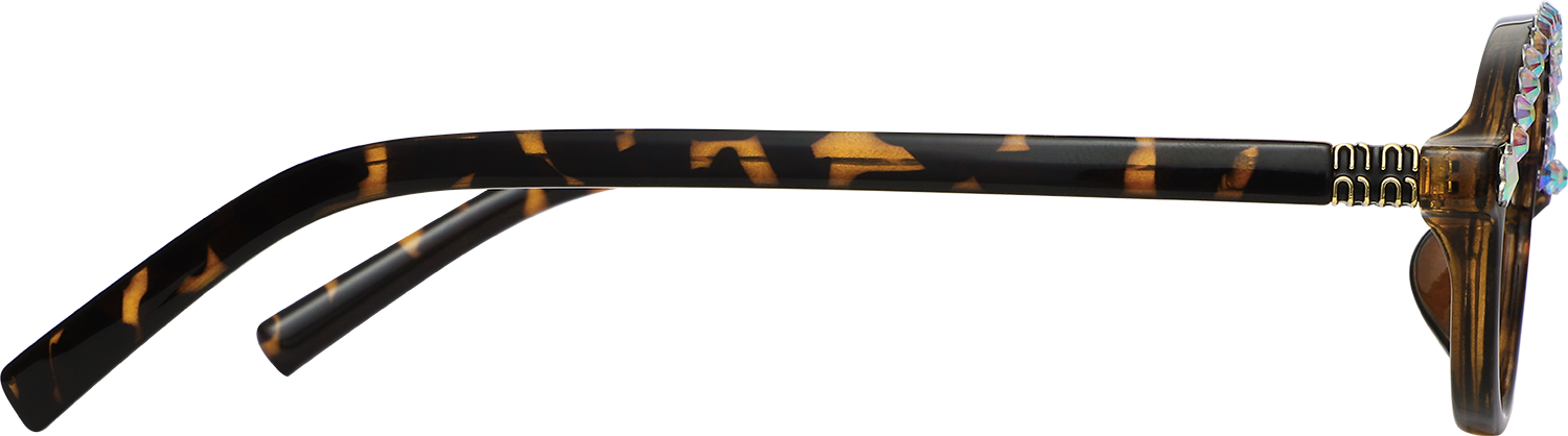 Side view of Fytoo Cateye Diamond TR90 Full Rim Eyeglasses