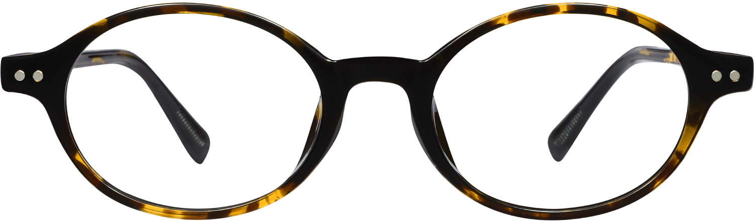 Side view of Fytoo Oval Tortoiseshell TR90 Full Rim Eyeglasses
