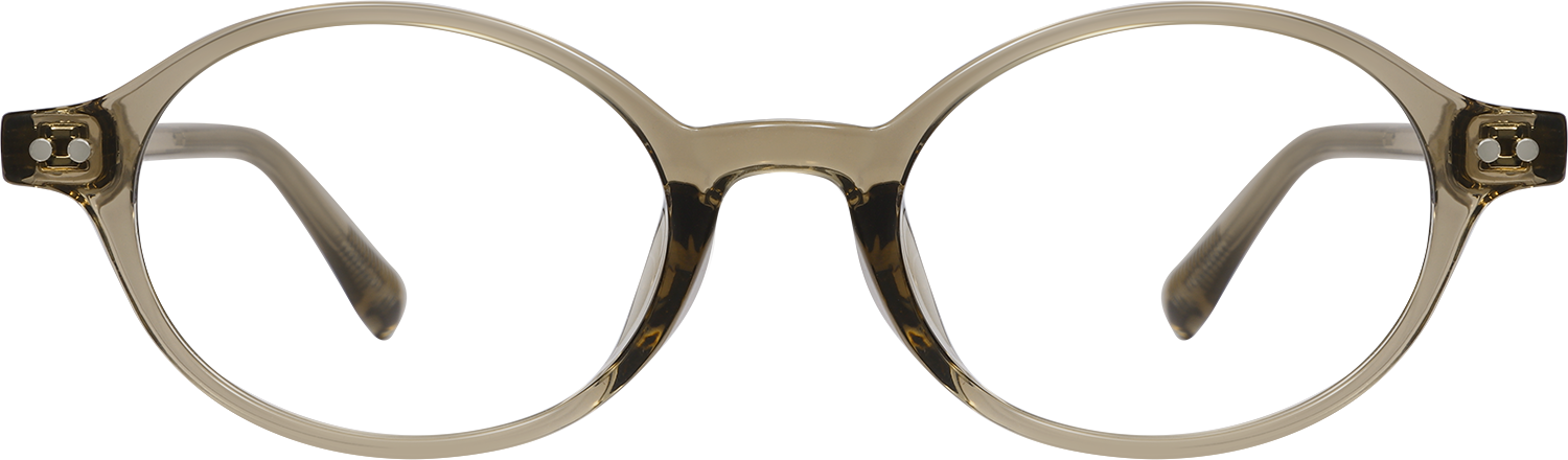 Side view of Fytoo Oval Brown TR90 Full Rim Eyeglasses