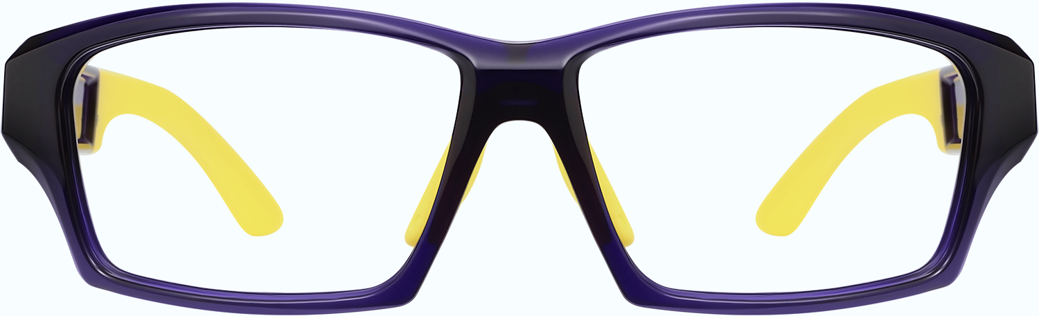 Fytoo Geometric Purple TR90 Full Rim Eyeglasses-image-FT856740-01