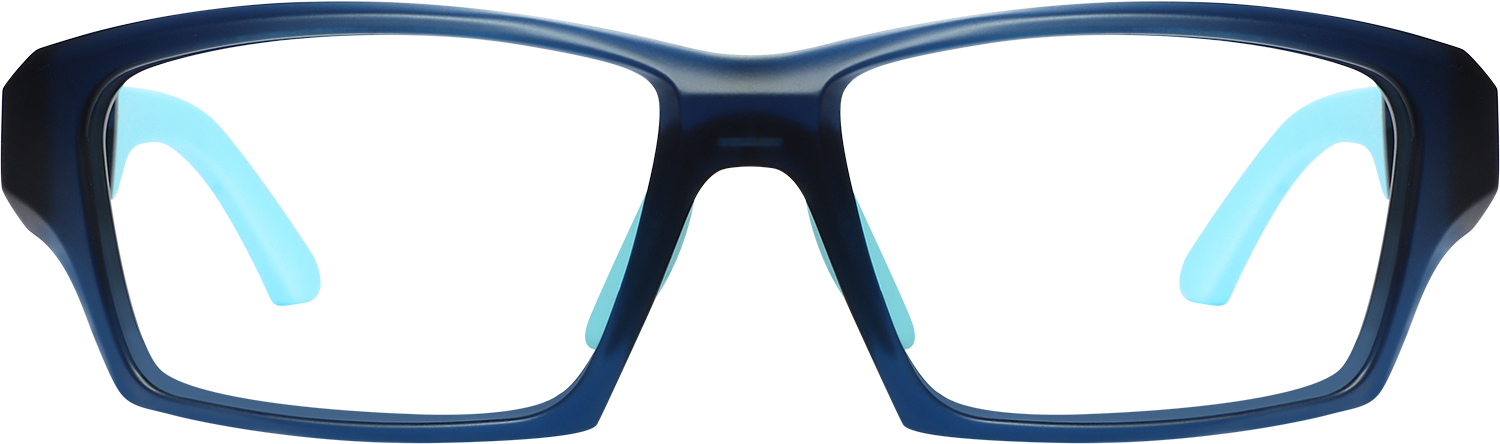 Fytoo Geometric Blue TR90 Full Rim Eyeglasses-image-FT856740-02