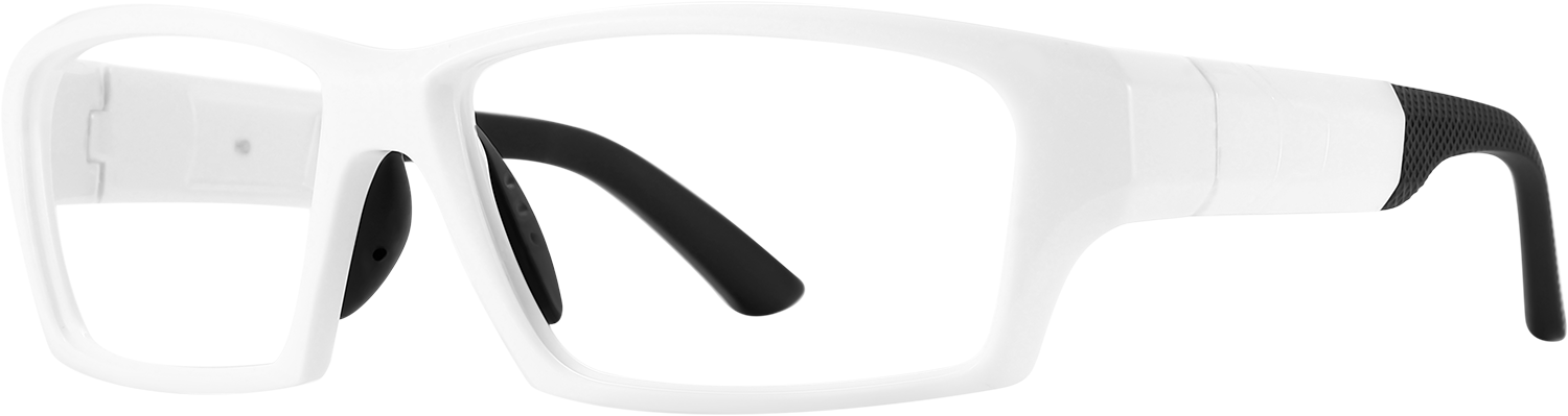 Side view of Fytoo Geometric White TR90 Full Rim Eyeglasses