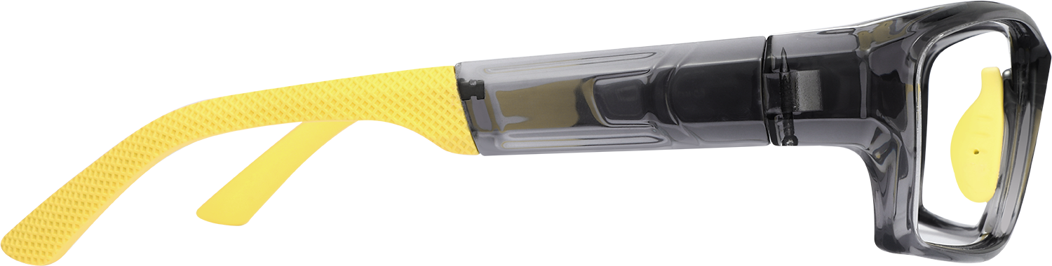 Side view of Fytoo Geometric Grey TR90 Full Rim Eyeglasses