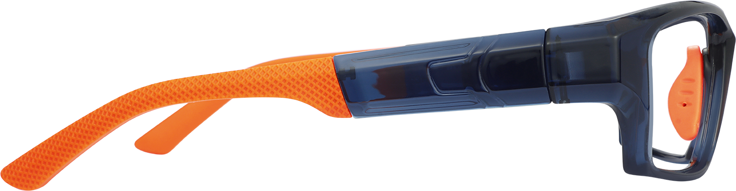 Side view of Fytoo Geometric Dark Blue TR90 Full Rim Eyeglasses
