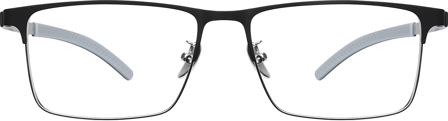 Fytoo Rectangle Two Tone Titanium Full Rim Eyeglasses-image-FT861728-01