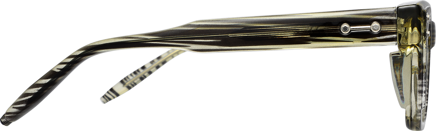 Side view of Fytoo Rectangle Tortoiseshell Acetate Full Rim Eyeglasses
