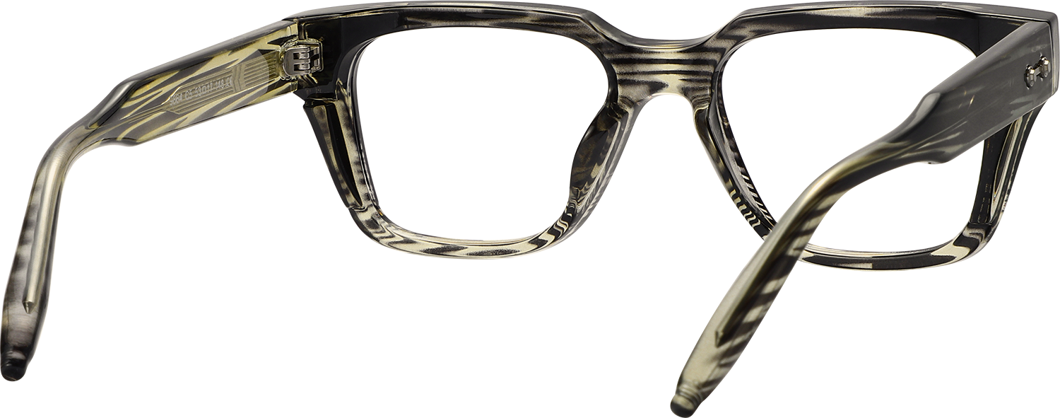 Side view of Fytoo Rectangle Tortoiseshell Acetate Full Rim Eyeglasses