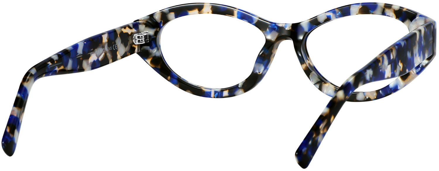 Side view of Fytoo Cateye Tortoiseshell Acetate Full Rim Eyeglasses
