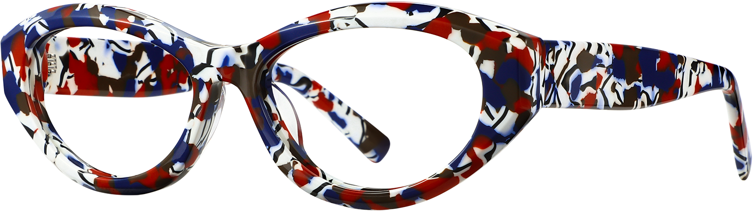 Side view of Fytoo Cateye Tortoiseshell Acetate Full Rim Eyeglasses