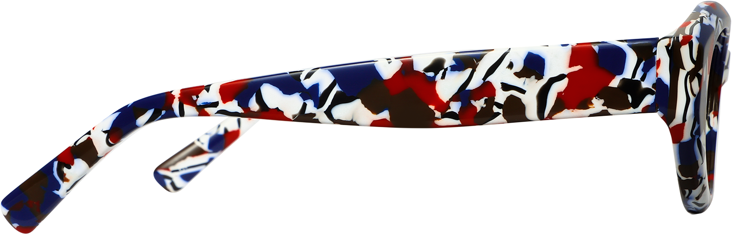 Side view of Fytoo Cateye Tortoiseshell Acetate Full Rim Eyeglasses