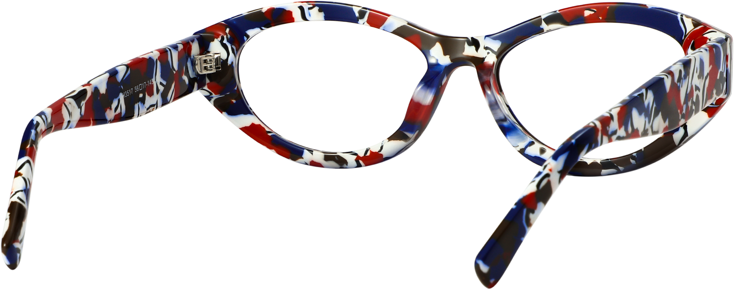 Side view of Fytoo Cateye Tortoiseshell Acetate Full Rim Eyeglasses