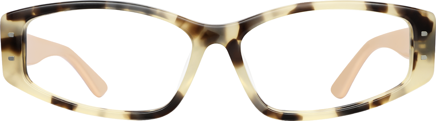 Fytoo Geometric Tortoiseshell Acetate Full Rim Eyeglasses-image-FT867507-02