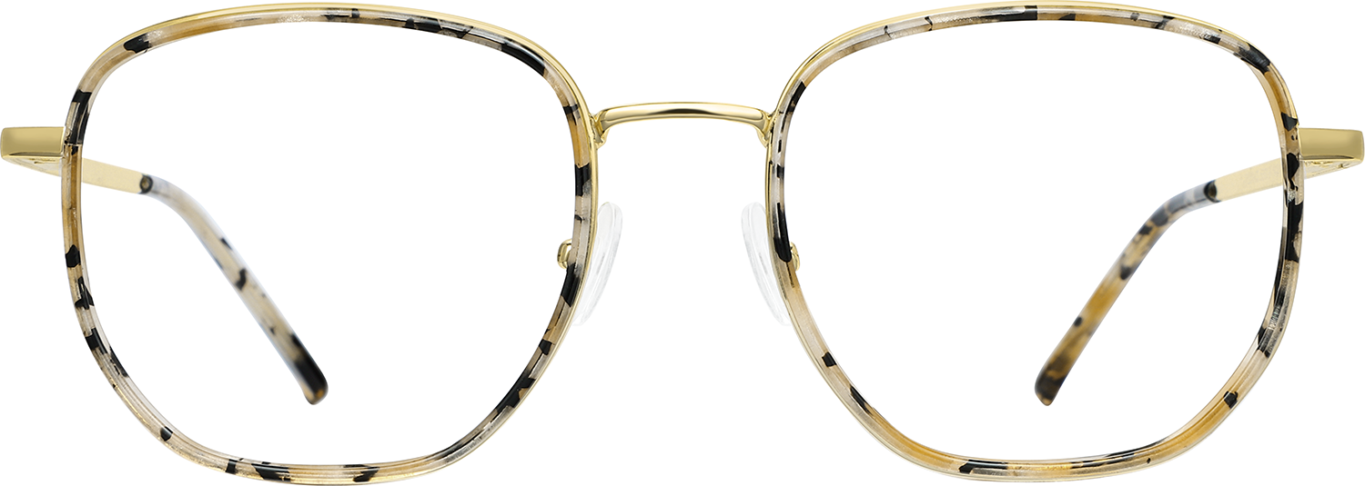 Fytoo Square Tortoiseshell Acetate Metal Full Rim Eyeglasses-image-FT870696-03