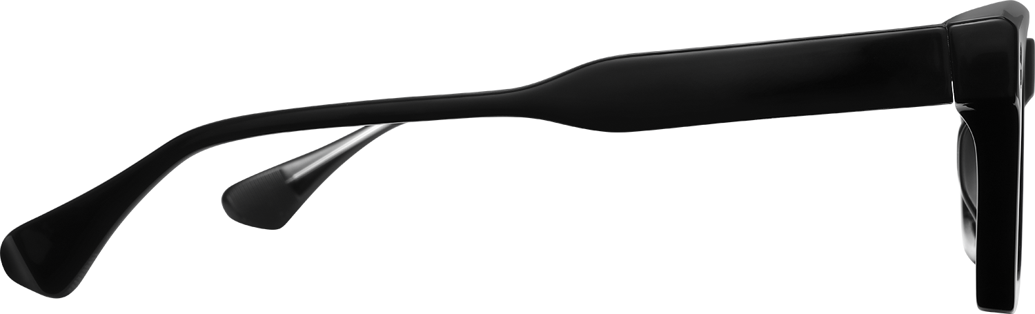 Side view of Fytoo Square Black TR90 Full Rim Eyeglasses