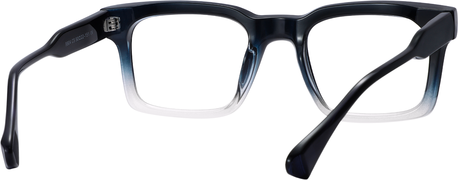 Side view of Fytoo Square Two Tone TR90 Full Rim Eyeglasses