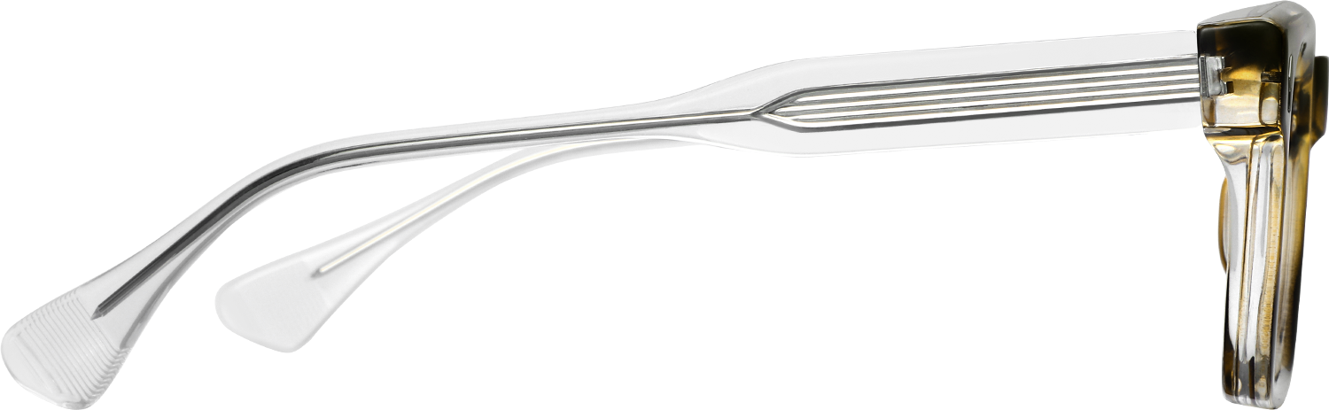 Side view of Fytoo Square Tortoiseshell TR90 Full Rim Eyeglasses