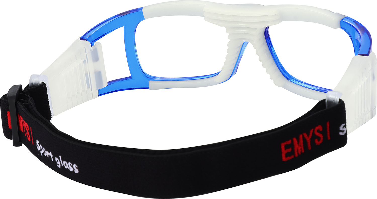 Side view of Fytoo Rectangle Blue TR90 Full Rim Eyeglasses