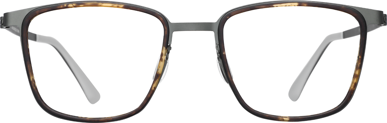 Fytoo Square Tortoiseshell Titanium Full Rim Eyeglasses-image-FT877131-01