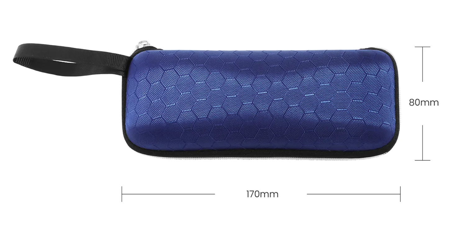 Side view of Fytoo Round Blue Acetate Metal Full Rim Eyeglasses