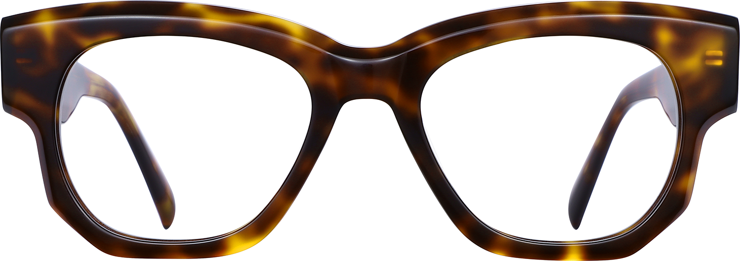 Fytoo Geometric Tortoiseshell Acetate Full Rim Eyeglasses-image-FT883798-03
