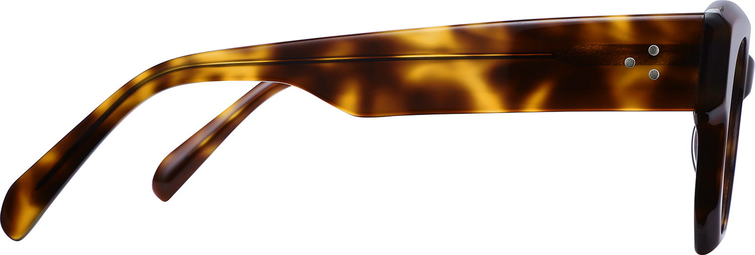 Side view of Fytoo Geometric Tortoiseshell Acetate Full Rim Eyeglasses