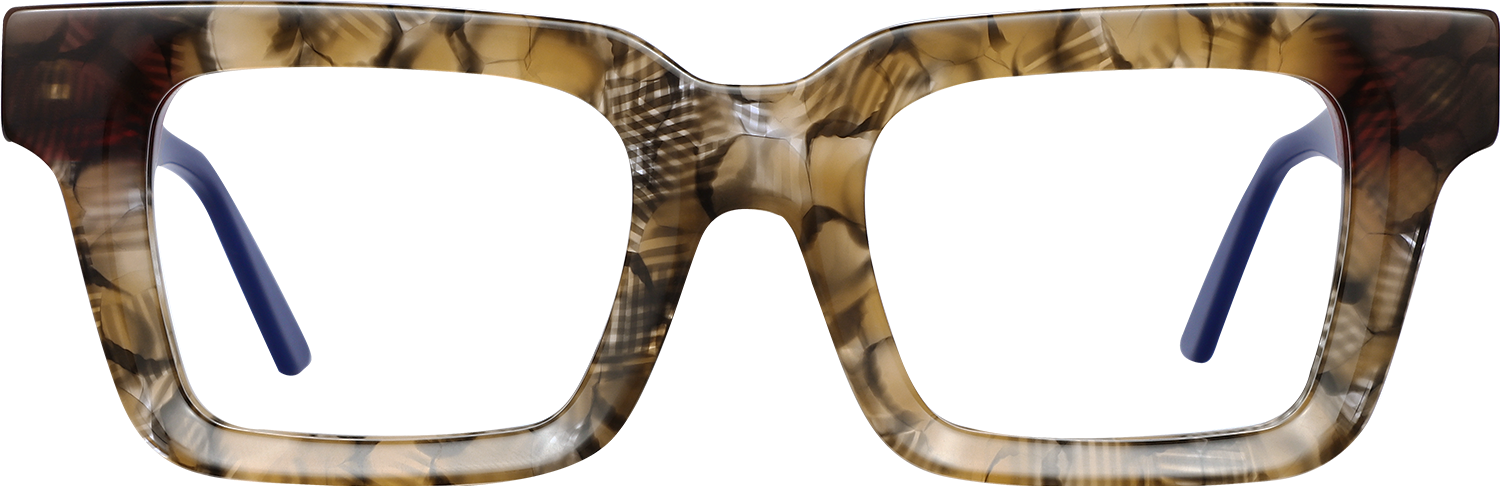 Fytoo Rectangle Floral Acetate Full Rim Eyeglasses-image-FT885602-04