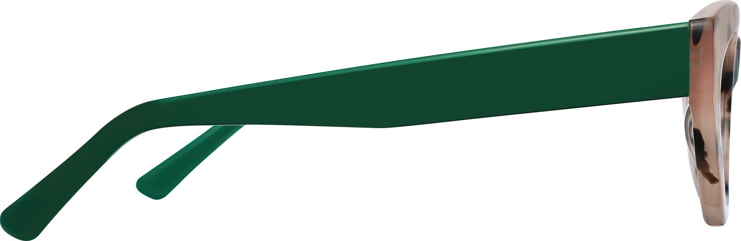 Side view of Fytoo Oval Tortoiseshell Acetate Full Rim Eyeglasses