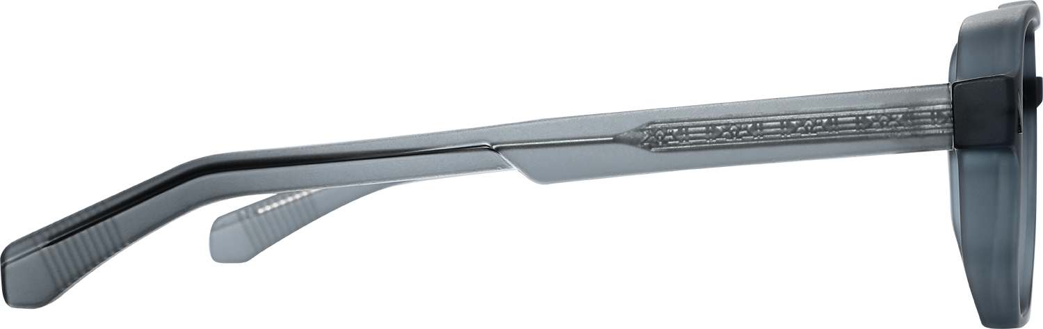 Side view of Fytoo Aviator Blue Acetate Full Rim Eyeglasses