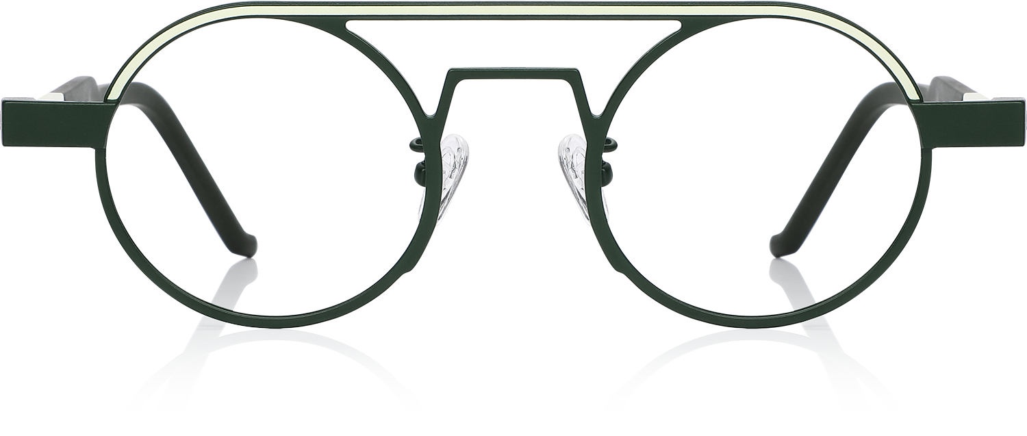 Fytoo Aviator Green Titanium Full Rim Eyeglasses-image-FT891141-03