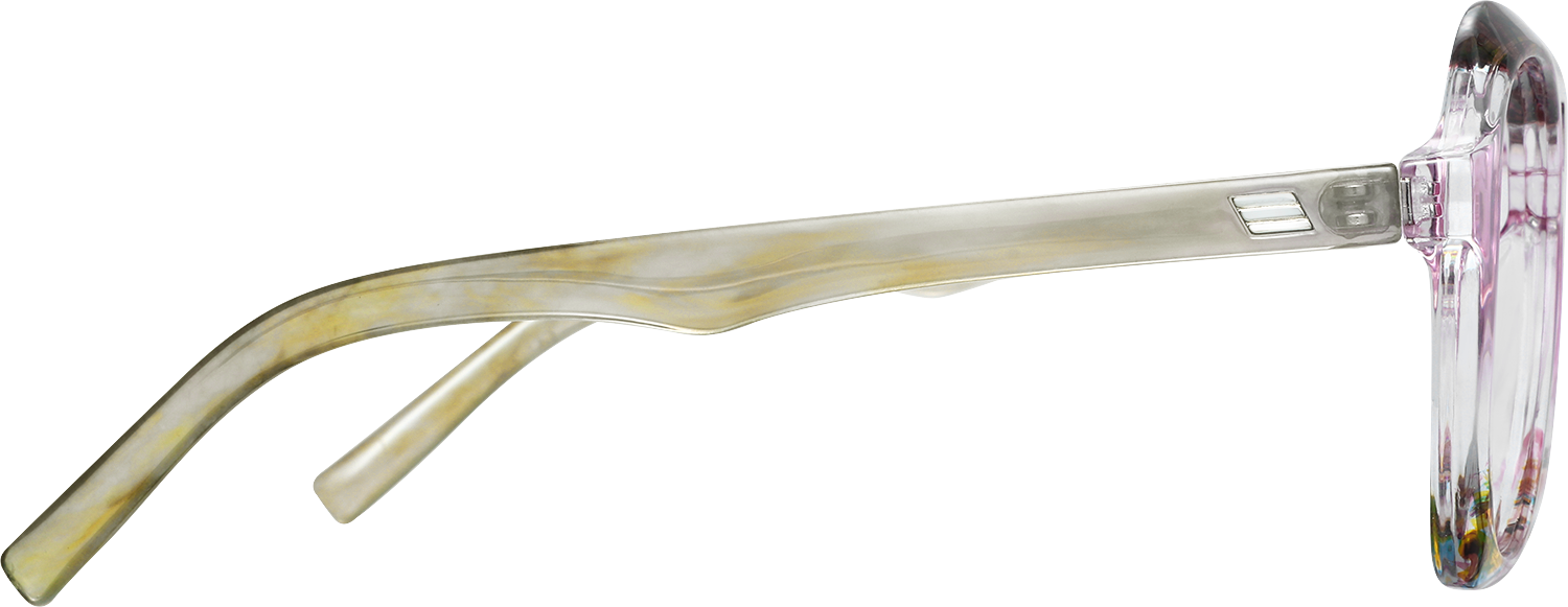 Side view of Fytoo Aviator Floral TR90 Full Rim Eyeglasses