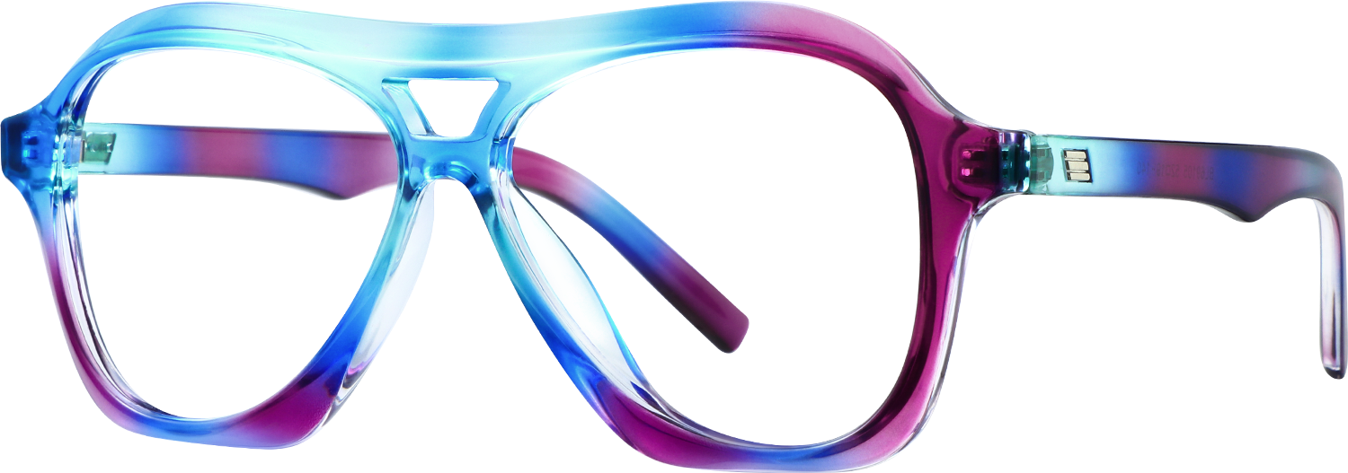 Side view of Fytoo Aviator Two Tone TR90 Full Rim Eyeglasses