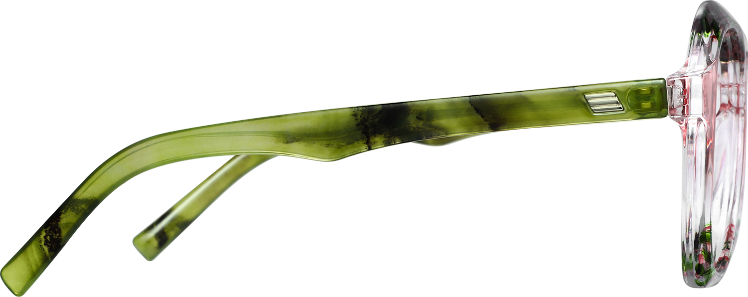 Side view of Fytoo Aviator Floral TR90 Full Rim Eyeglasses