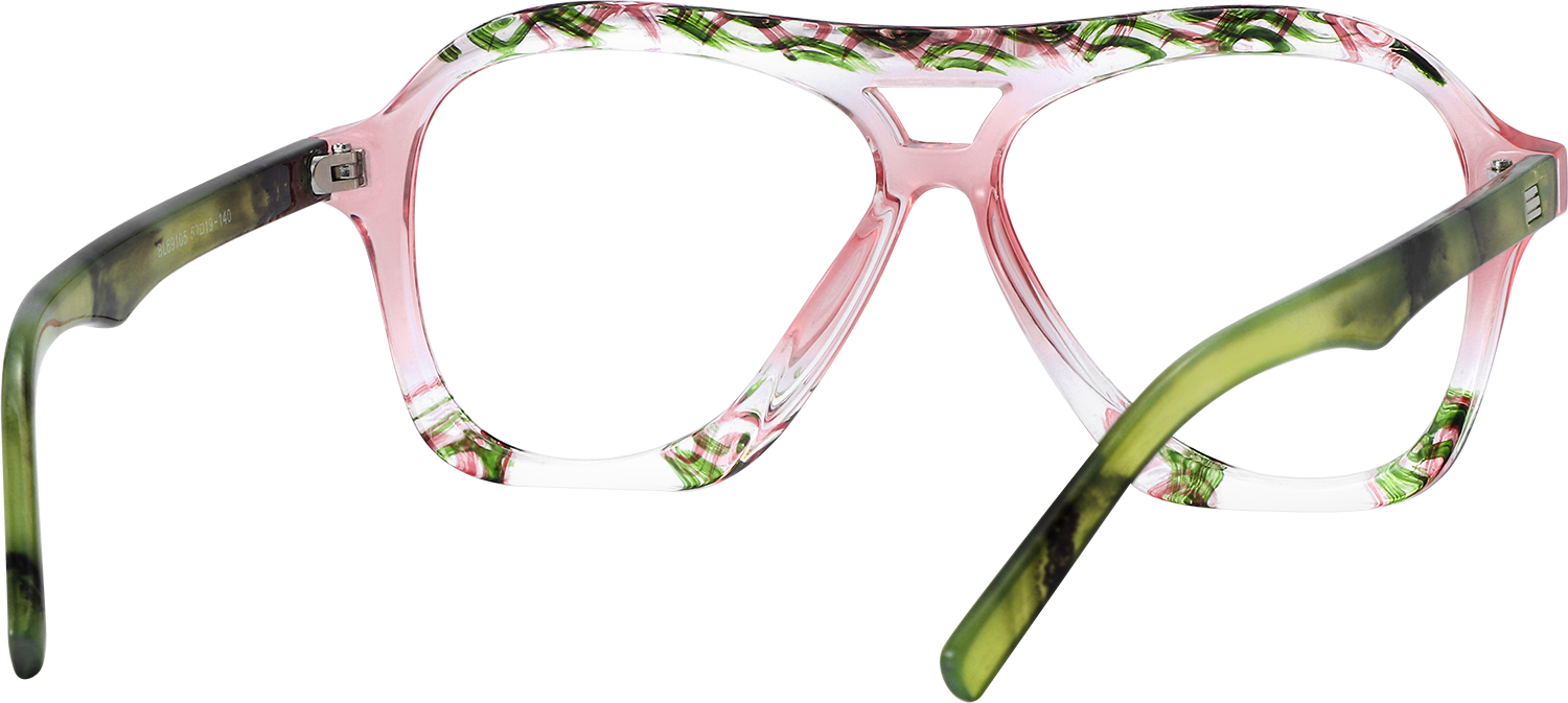 Side view of Fytoo Aviator Floral TR90 Full Rim Eyeglasses