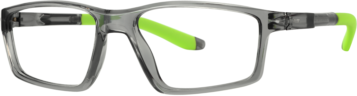 Side view of Fytoo Geometric Grey TR90 Full Rim Eyeglasses